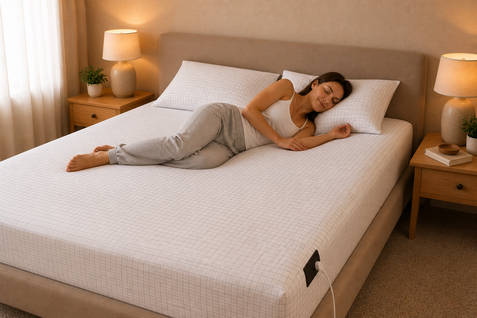 Wellness Mode Grounding Bed Sheet