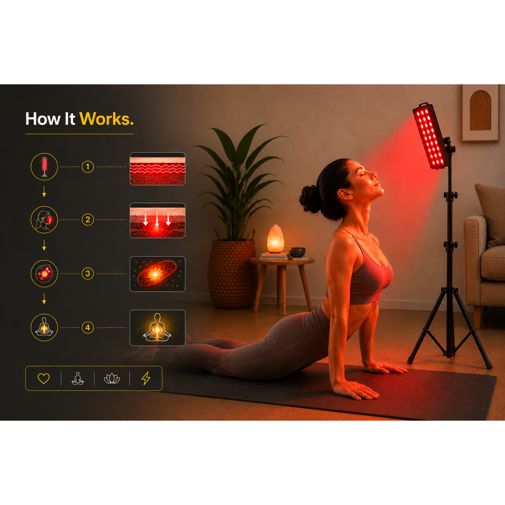 Wellness Mode Red Light Therapy Lamp